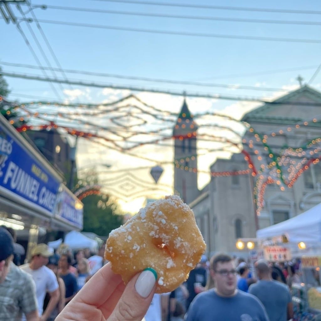 St. Ann's Festival zeppole in Hoboken