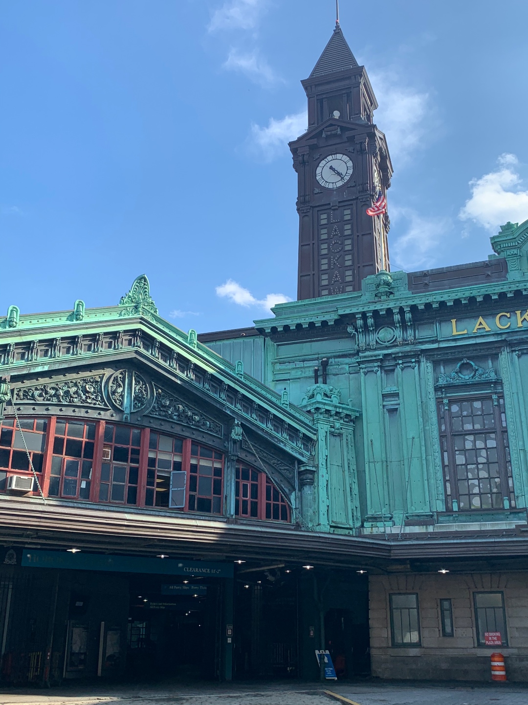 The landmarked Hoboken Terminal at Lackawanna